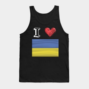 I love Flag from Ukraine Tank Top